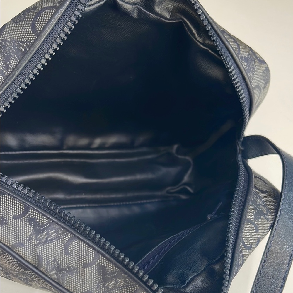 Rare Authentic Celine CC Logo Navy Vintage Shoulder Bag - Picture 15 of 16